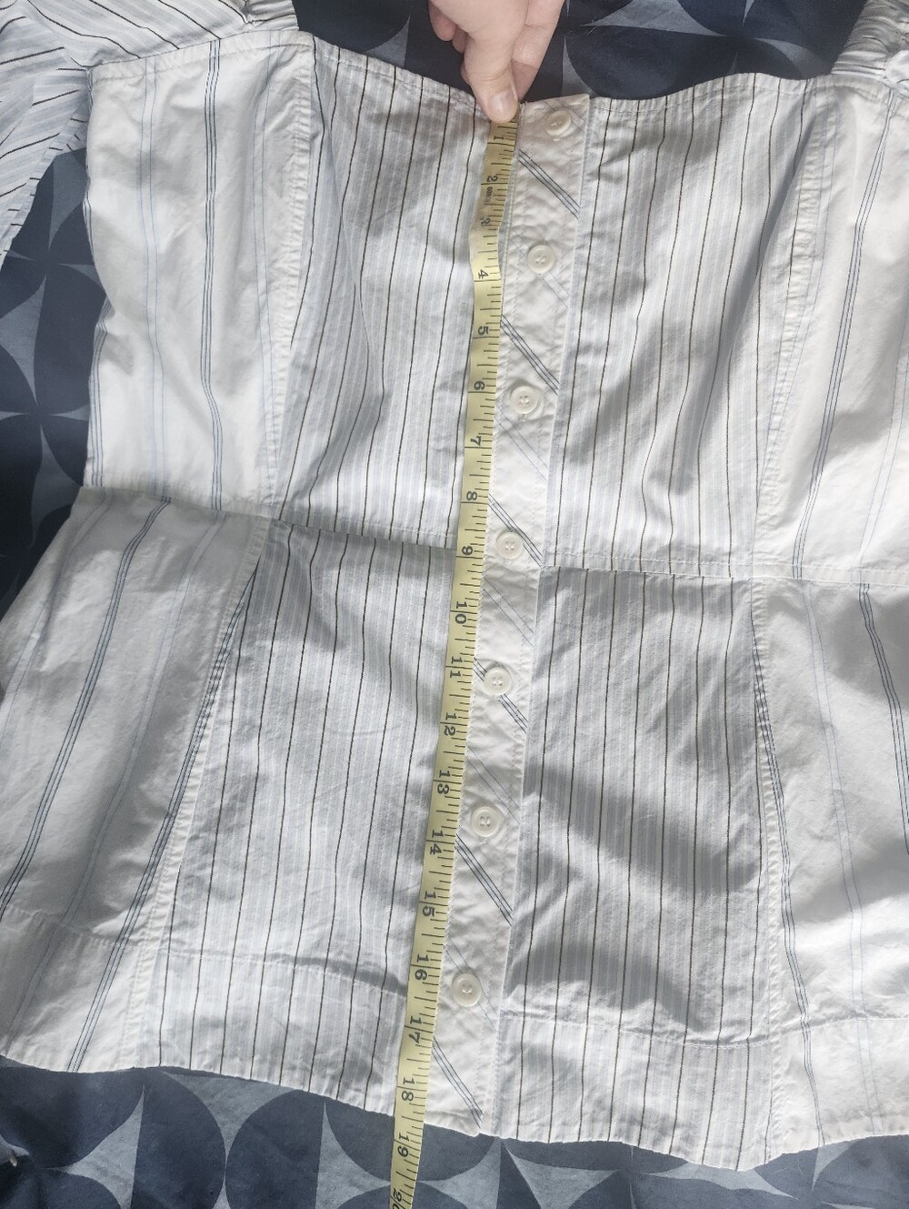 Ganni Striped Cotton Poplin Button Down Shirt - Picture 7 of 10
